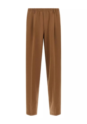 Cellar Door pleated elastic-waistband trousers - Brown