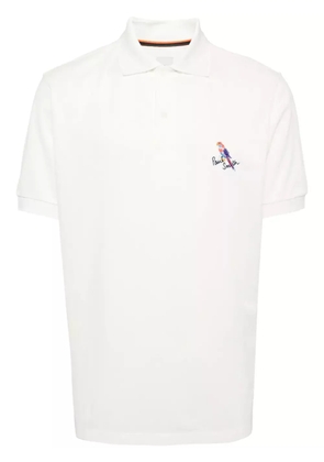 Paul Smith embroidered-design cotton polo shirt - White