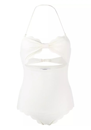 Marysia scalloped-edge one piece - White