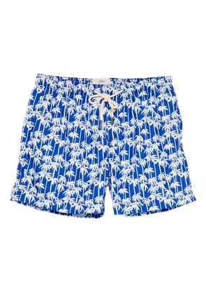 PENINSULA SWIMWEAR Panama palm-tree-print swim shorts - Blue