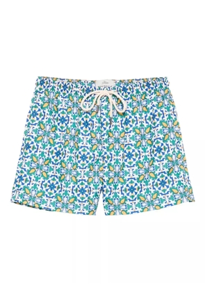 PENINSULA SWIMWEAR graphic-print swim shorts - Blue