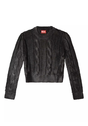 Diesel cable-knit sweater - Black