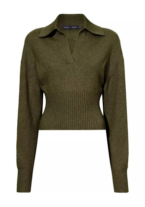 Proenza Schouler polo-neck ribbed sweater - Green