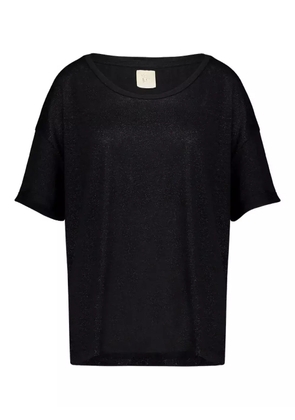 PAULA crew-neck blouse - Black