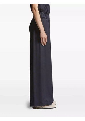 Peserico elastic-waist wide-leg trousers - Blue