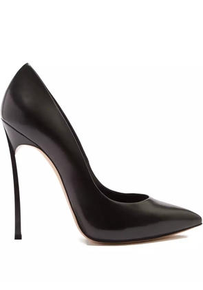 Casadei 115mm leather heeled pumps - Black