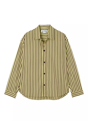 Sunnei striped cotton shirt - Yellow