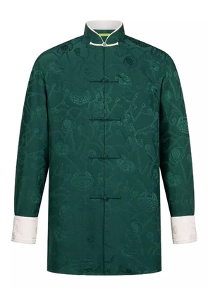 Shanghai Tang jacquard silk shirt - Green