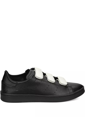 Y-3 leather strap sneakers - Black