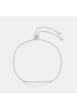Sterling Silver Pavé Slider Bracelet