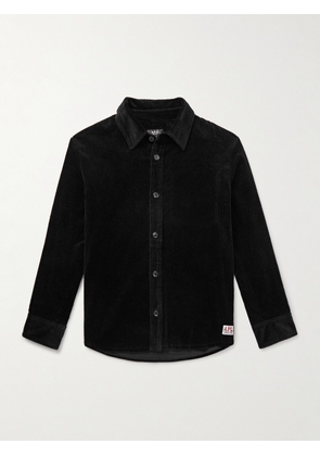 A.P.C. - Boris Logo-Appliquéd Cotton-Corduroy Shirt - Men - Black - XS