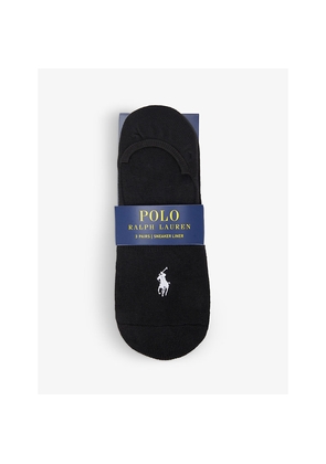 Womens Polo Ralph Lauren Logo-Embroidered Stretch-Jersey Socks Pack Of Three