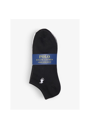 Womens Polo Ralph Lauren Logo-Embroidered Stretch-Jersey Socks Pack Of Six