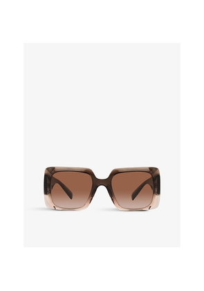 Womens Versace Ve4405 Square-Frame Acetate Sunglasses