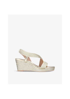 Womens Carvela Gala Rope-Effect Woven Heeled Sandals