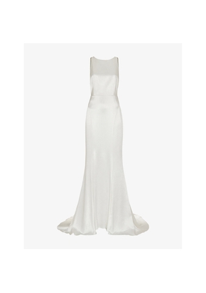 Womens Whistles Lina Low-Back Satin Wedding Dress