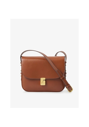 Womens Soeur Belissima Branded-Buckle Mini Leather Cross-Body Bag