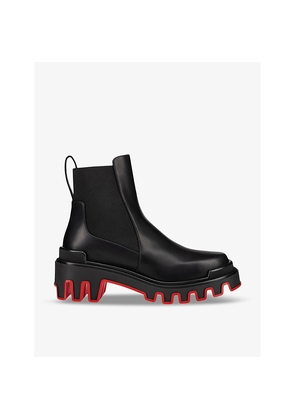Womens Christian Louboutin Marchacroche Dune Leather Ankle Boots