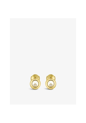 Chopard Happy Diamonds 18ct Yellow-Gold and 0.10ct Diamond Earrings