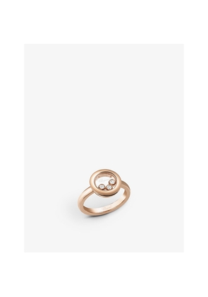 Chopard Happy Diamonds Icons 18ct Rose-Gold and 0.15ct Brilliant-Cut Diamond Ring