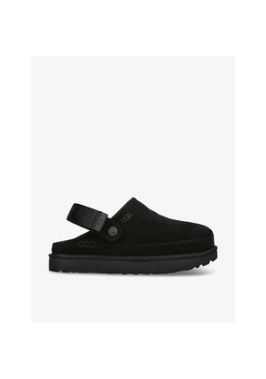 Womens UGG Goldenstar Adjustable Heel-Strap Suede Clog