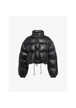 Womens Prada Re-Nylon Cropped Nylon Jacket