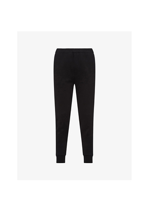 Mens Prada Contrast-Trim Tapered-Leg Cotton and Nylon Jogging Bottoms