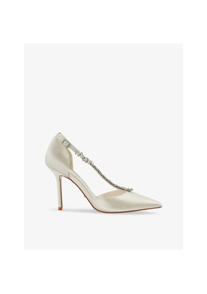 Womens Dune Bridal Devotional Satin Heeled Courts