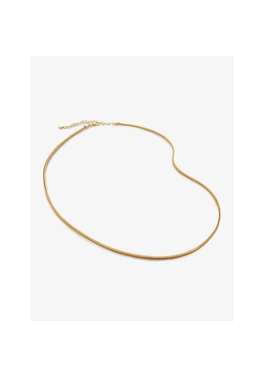 Womens Monica Vinader Juno Fine 18ct Yellow Gold-Plated Vermeil Sterling-Silver Chain Necklace