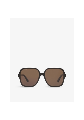 Womens Gucci Gg1189S Square-Frame Acetate Sunglasses