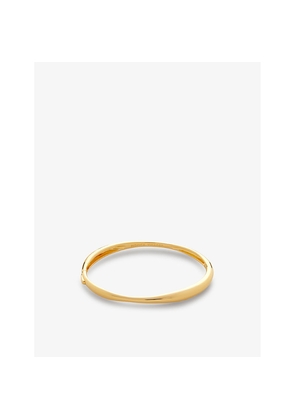 Womens Monica Vinader Nura Reef 18ct Yellow Gold-Plated Vermeil Sterling-Silver Bangle