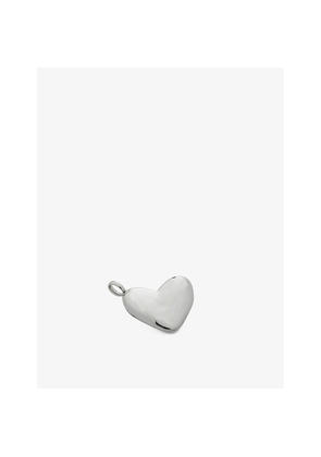 Womens Monica Vinader Heart-Shaped Sterling-Silver Locket Pendant