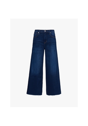 Womens Citizens Of Humanity Lyra Wide-Crop-Leg High-Rise Stretch-Denim Blend Jeans