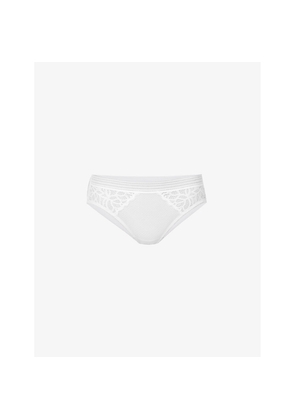 Womens Wacoal Raffiné Mid-Rise Lace Stretch-Woven Briefs