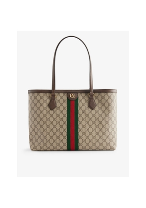 Womens Gucci Ophidia GG Supreme Coated-Canvas Tote Bag