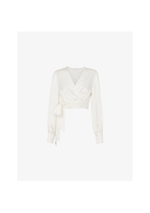 Whistles Lilly Tie-Waist Woven Bridal Cover-Up