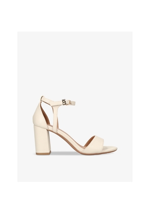 Womens KG Kurt Geiger Faryn Faux-Leather Heeled Sandals