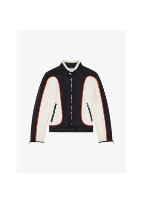 Mens Diesel J-Blink Contrast-Panelled Regular-Fit Woven Jacket