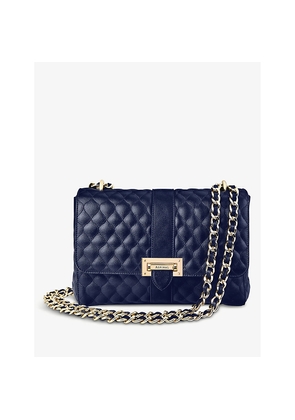Womens Aspinal Of London Lottie Large Quilted Leather Shoulder Bag