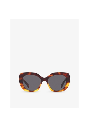 Womens Celine Cl000366 Cl40226U Butterfly-Frame Tortoiseshell Acetate Sunglasses
