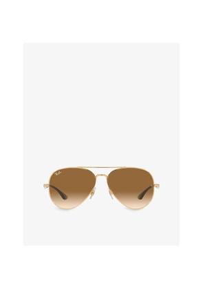 Ray-Ban Rb3675 Pilot-Frame Metal Sunglasses