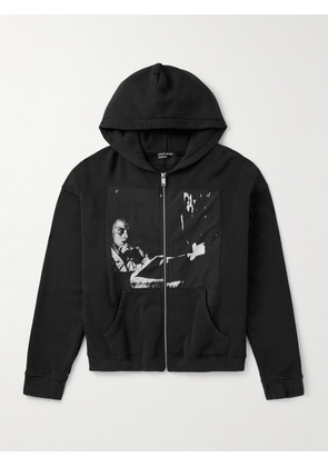 Enfants Riches Déprimés - Assemblage Printed Cotton-Jersey Hoodie - Men - Black - S