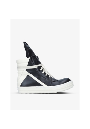 Mens Rick Owens Geobasket Leather High-Top Trainers