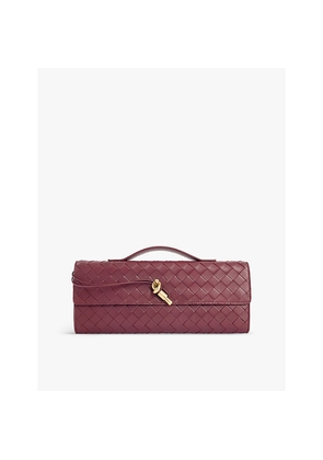 Womens Bottega Veneta Andiamo Leather Clutch Bag