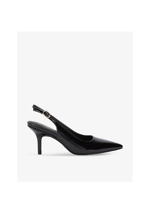 Womens Carvela Spirit Sling Pointed-Toe Patent-Leather Heels