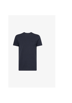 Mens Emporio Armani Logo-Patch Relaxed-Fit Cotton-Jersey T-Shirt