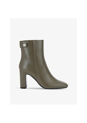 Womens Carvela Jackpot Block-Heel Faux-Leather Ankle Boots