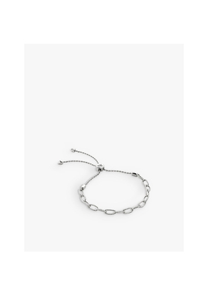Womens Monica Vinader Corda Link Sterling-Silver Friendship Chain Bracelet