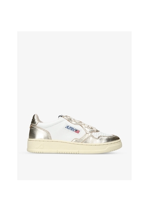 Womens Autry Medalist Leather Low-Top Trainers