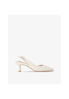 Womens KG Kurt Geiger Aria Low 2 Leather Slingback Courts